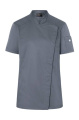 Short-Sleeve Ladies' Chef Jacket Modern-Look, Anthracite