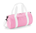 Mini Barrel Bag, Classic Pink/White