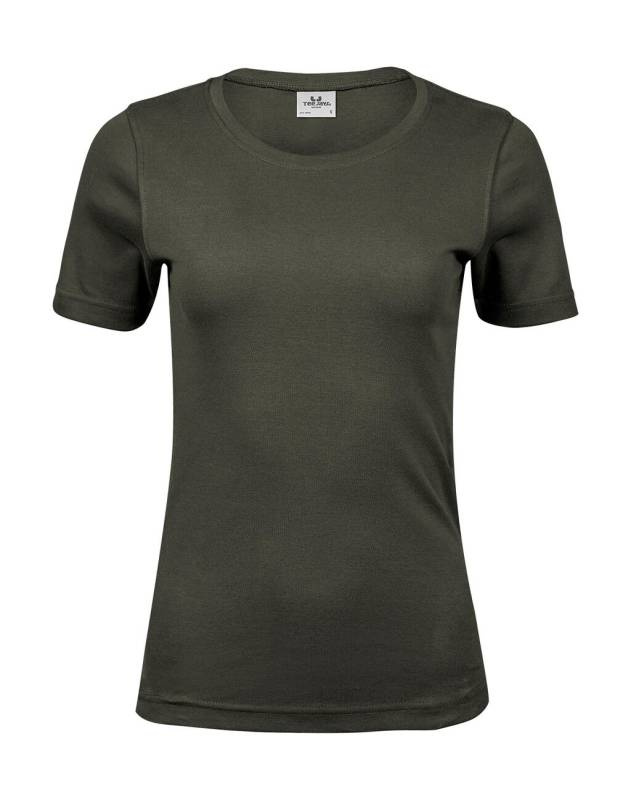 Ladies Interlock T-Shirt, Deep Green – Tee Jays (1)