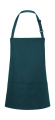 Short Bib Apron Basic with Buckle and Pocket, Pine Green
