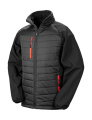Compass Padded Softshell, black/red