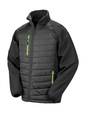 Compass Padded Softshell, Black/Lime