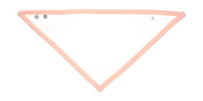 Bandana Bib, White/Powder Pink