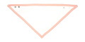 Bandana Bib, White/Powder Pink
