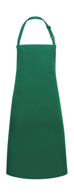 Oversize Bib Apron with Buckle and Pocket, forest green – Karlowsky (1)