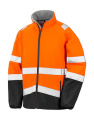 Printable Safety Softshell, Fluorescent Orange/Black