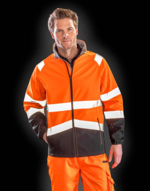 Printable Safety Softshell, Fluorescent Orange/Black – Result Safe-Guard (3)