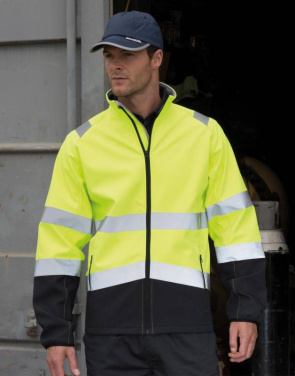 Printable Safety Softshell, Fluorescent Yellow/Black – Result Safe-Guard (4)