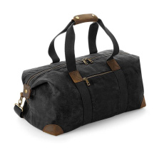 Heritage Waxed Canvas Holdall, black
