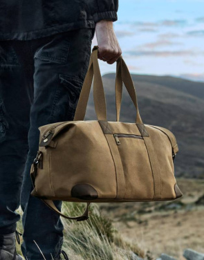 Heritage Waxed Canvas Holdall, black – Quadra (2)