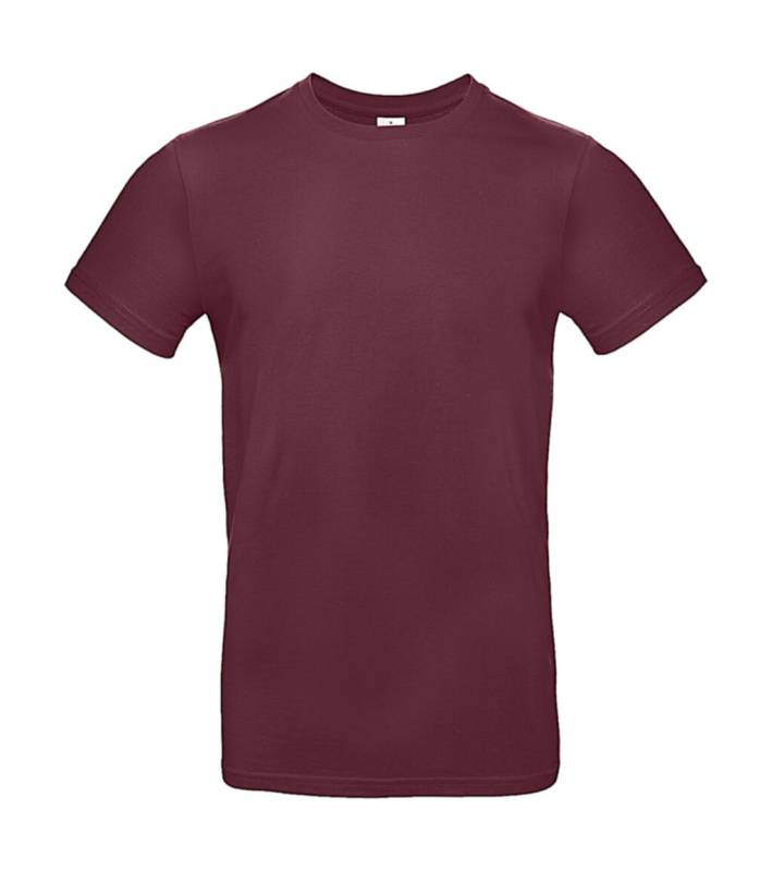 #E190 T-Shirt, burgundy – B&C (1)