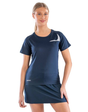 Spiro Ladies' Dash Training Shirt, navy/white – Spiro (4)