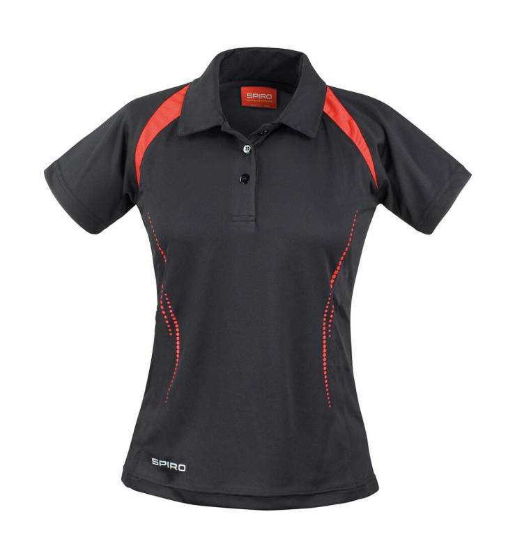 Lady Spiro Team Spirit Polo, black/red – Spiro (1)