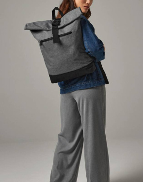 Roll-Top Backpack, black – Bagbase (3)