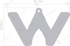 Soft reflector – Letter W