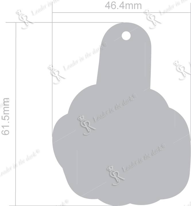 Soft reflector – Middle finger | Softreflector – 1