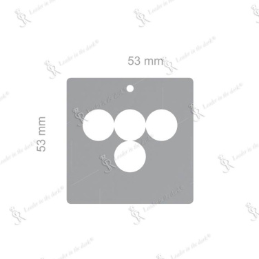 Soft reflector – Square with 4 holes | Softreflector – 2
