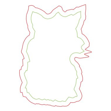 Reflective sticker S 12 0174 – 45 x 63 mm