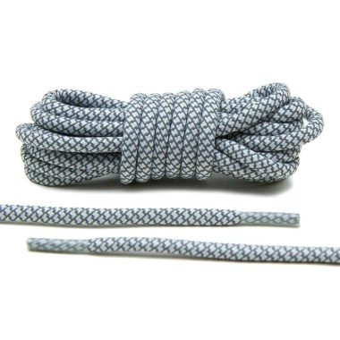 Reflective shoelaces, white – 120 cm