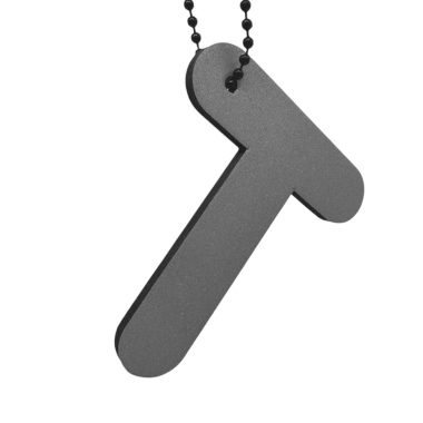 Reflective letter T – 57 x 70 mm