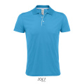 PERFORMER MEN SPORT POLO, Aqua