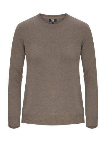Oakville Crewneck Women, Nougat Melange - Cutter & Buck (1)