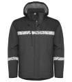 7400 SOFTSHELL JACKET 9910-VIZ, Grey/Black