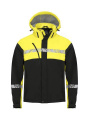 7400 SOFTSHELL JACKET 9910-VIZ, Black/Yellow
