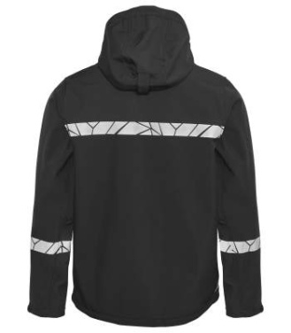 7400 SOFTSHELL JACKET 9910-VIZ, Black - ProJob (4)