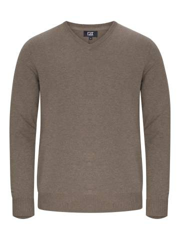 Oakville V-neck Men, Nougat Melange - Cutter & Buck (1)