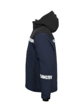 7413 SOFTSHELL JACKET, PADDED 9910-VIZ, Navy/Black - ProJob (3)