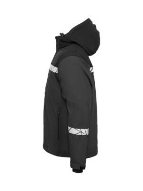 7413 SOFTSHELL JACKET, PADDED 9910-VIZ, Grey/Black - ProJob (3)