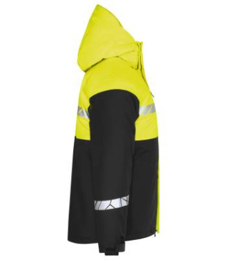 7413 SOFTSHELL JACKET, PADDED 9910-VIZ, Black/Yellow - ProJob (4)