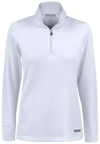 Traverse Half Zip Women, White – Cutter & Buck (1)