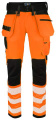 6573 WAISTPANT STRETCH EN ISO 20471 CLASS 2, Orange/Black