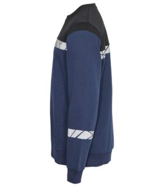 7101 SWEATSHIRT 9910-VIZ, Navy/Black - ProJob (3)