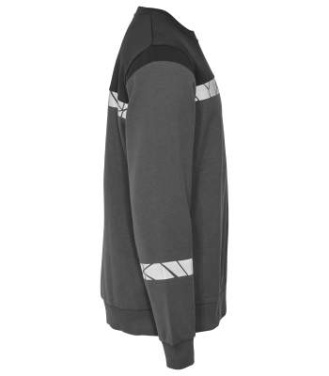 7101 SWEATSHIRT 9910-VIZ, Grey/Black - ProJob (3)