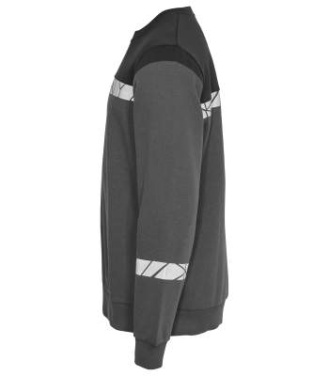 7101 SWEATSHIRT 9910-VIZ, Grey/Black - ProJob (4)