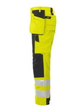 6506 WAISTPANTS EN ISO 20471 CLASS 2, Yellow/Black - ProJob (3)