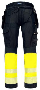6525 WAISTPANT EXTREME EN ISO 20471 CLASS 1, Yellow/Black - ProJob (4)