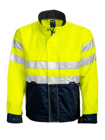 6401 JACKET EN ISO 20471 CLASS 3, Yellow/Navy – ProJob (1)