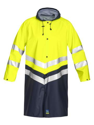 6403 RAIN JACKET EN ISO 20471 CLASS 3, Yellow/Navy – ProJob (1)