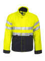 6407 PADDED JACKET EN ISO 20471 CLASS 3, Yellow/Navy
