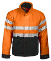6407 PADDED JACKET EN ISO 20471 CLASS 3, Orange/Black