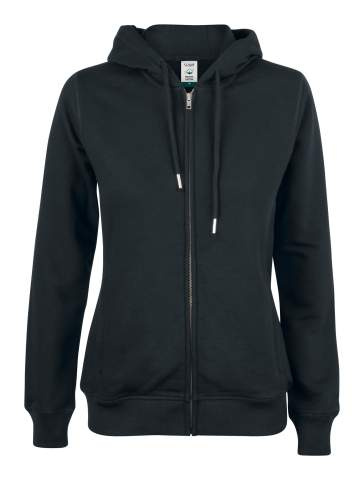 Premium OC Hoody Full Zip Women, black - Clique (1)