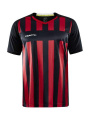 Progress 2.0 Stripe Jersey M, Black/Bright Red