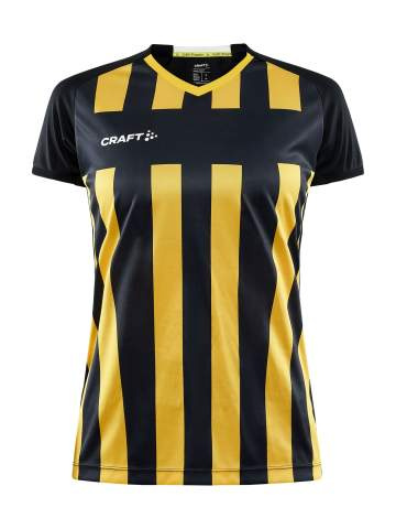 Progress 2.0 Stripe Jersey W, Black/Sweden Yellow - Craft (1)