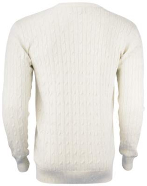 Blakely Knitted Sweater Men, Sand Melange - Cutter & Buck (2)