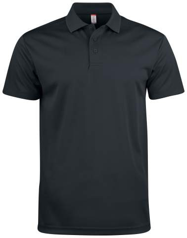 Basic Active Polo, black – Clique (1)