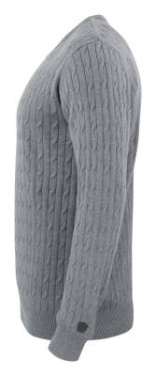 Blakely Knitted Sweater Men, Grey Melange - Cutter & Buck (3)